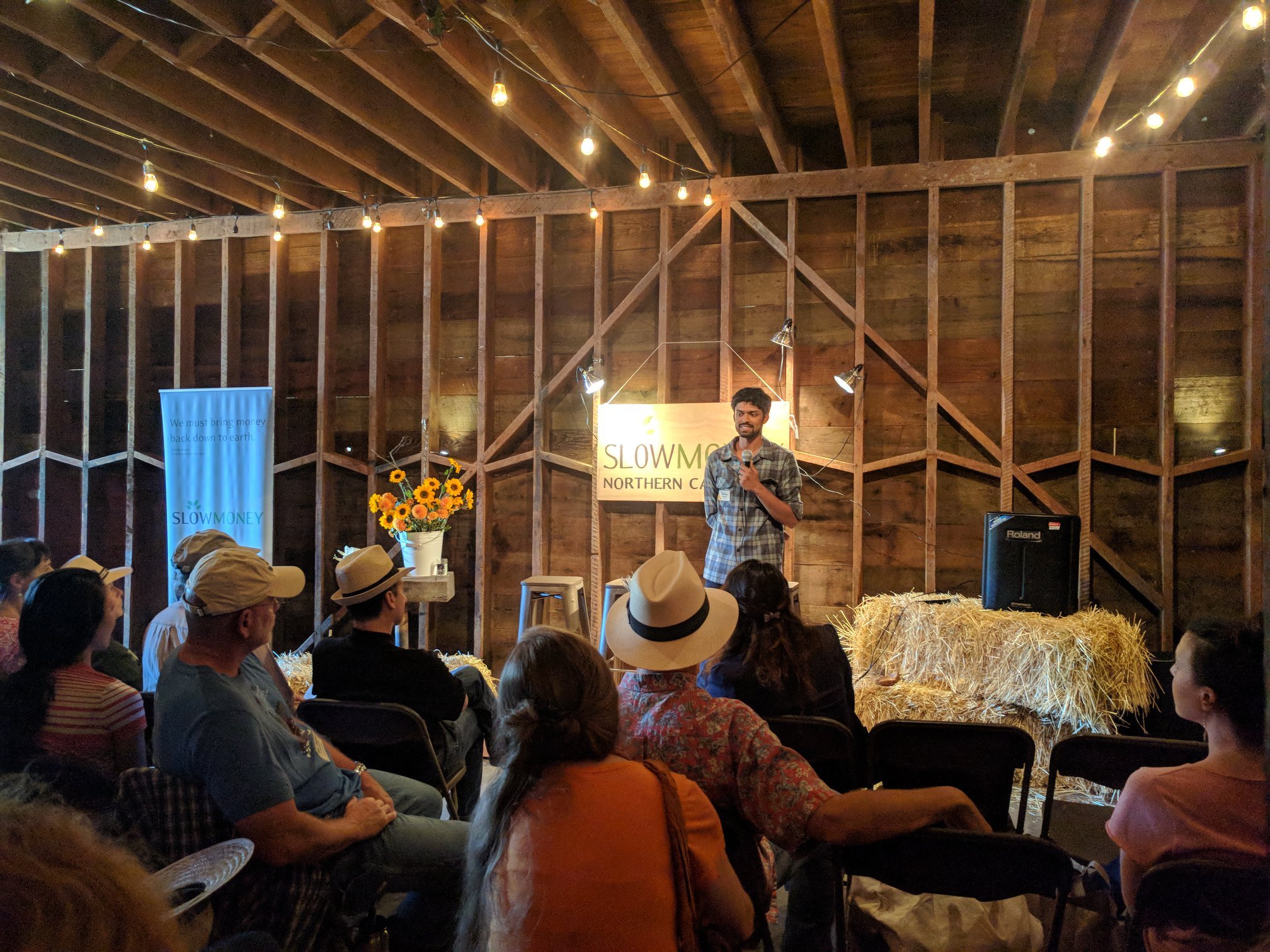 Akshay speaking at Slow Money Northern California