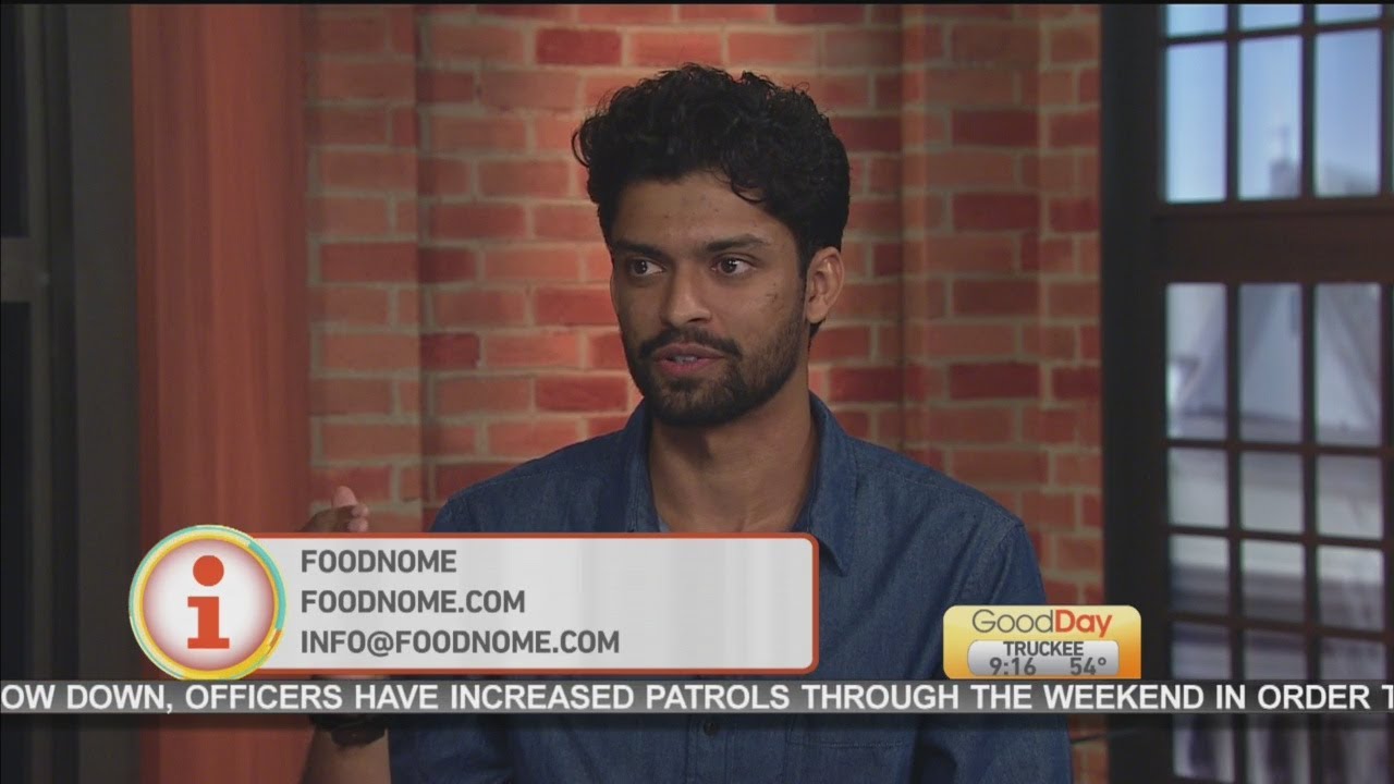 Good Day Sacramento studio interview about Foodnome