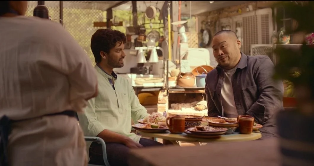 Akshay with David Chang on The Next Thing You Eat