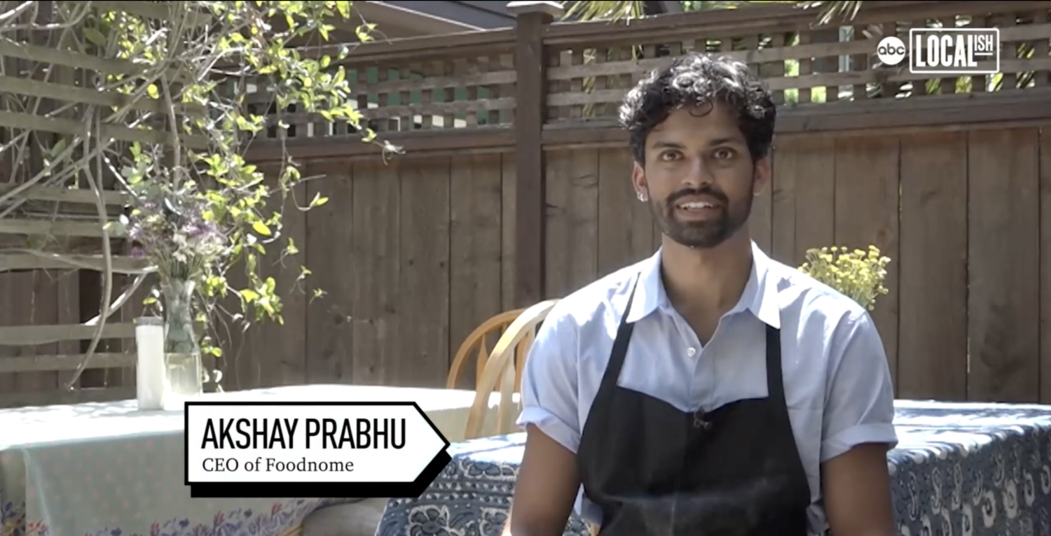 Akshay Prabhu, CEO of Foodnome — ABC Localish